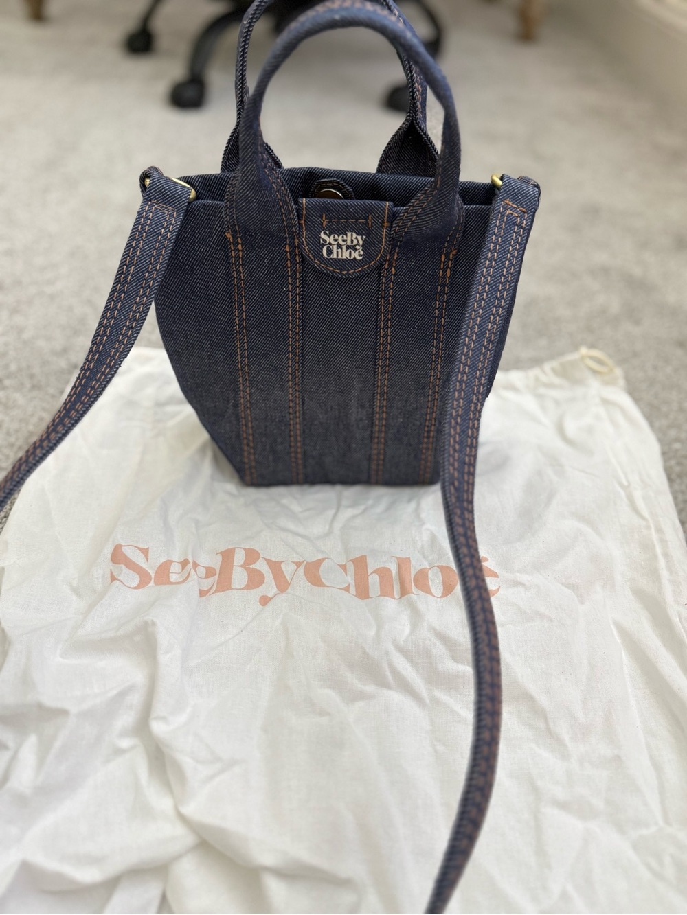 See by Chloe Denim Tote Bag | NWOT | Dust Bag Included